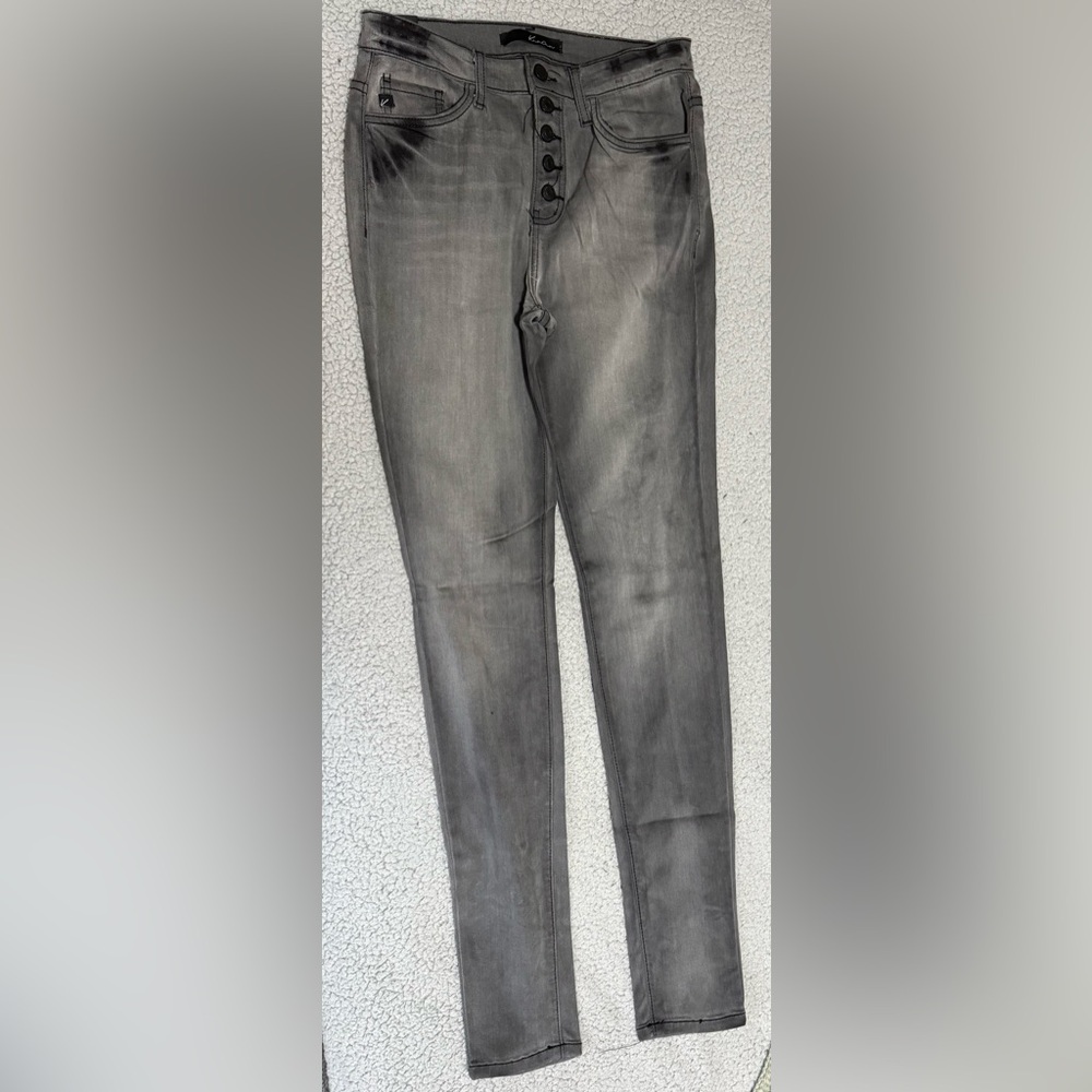 KanCan button fly Gray Skinny Jeans